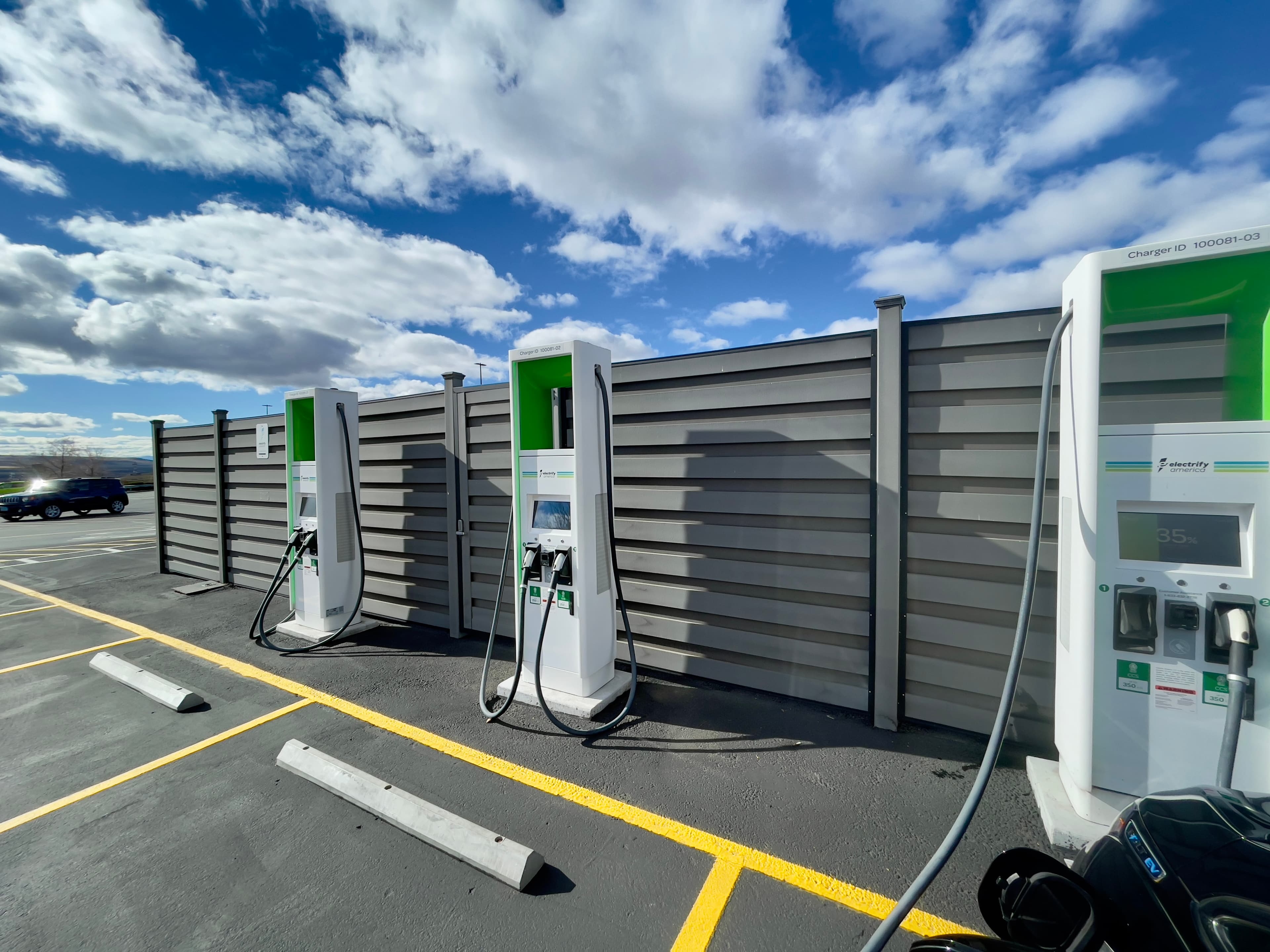 Electrify America pedestal in Nevada.