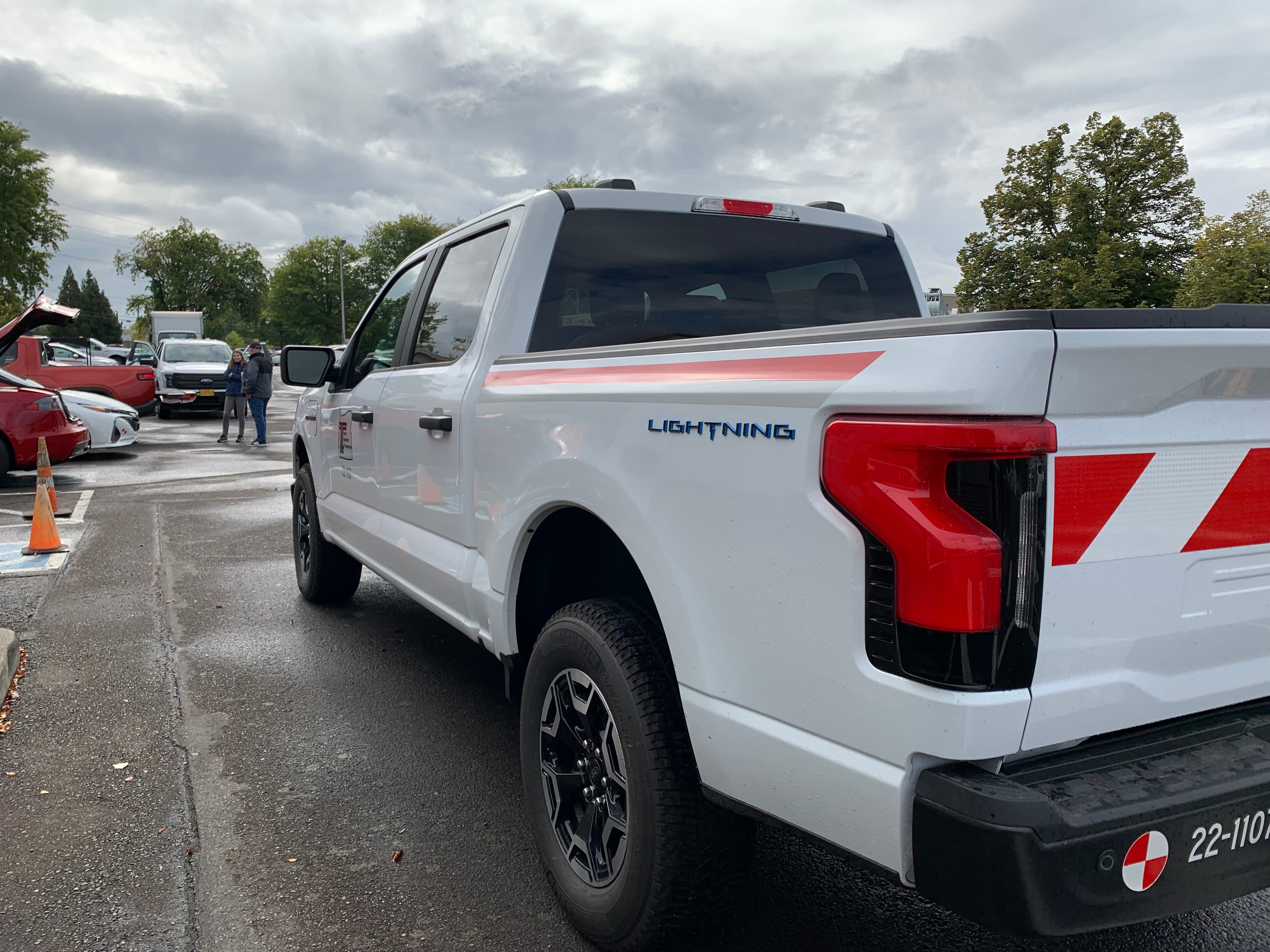 Ford F‑150 Lightning at a public event.