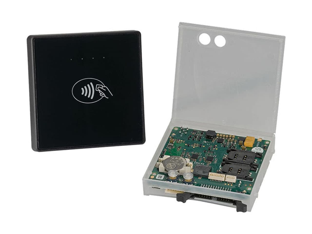 Hand paying with a credit card at a payment terminal