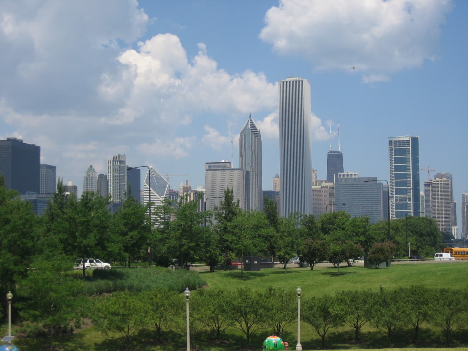 Chicago skyline from Lake Michigan
