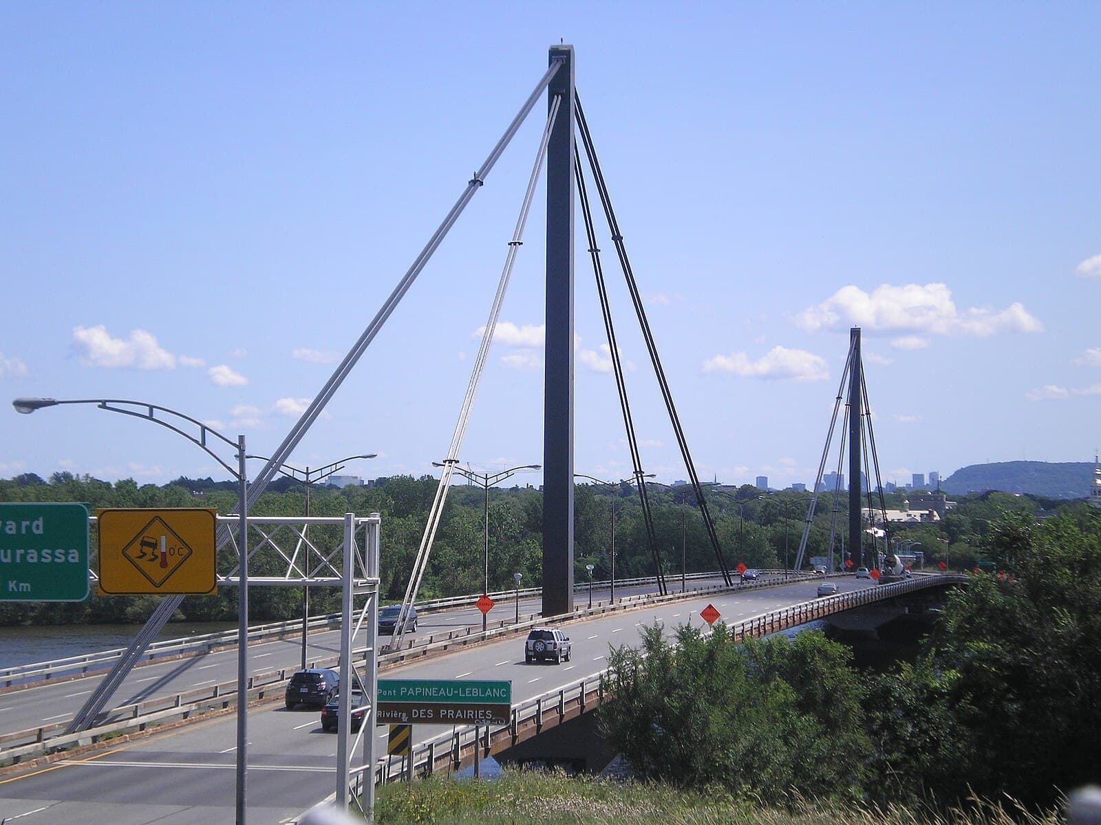 Papineau-Leblanc Bridge leading into Laval