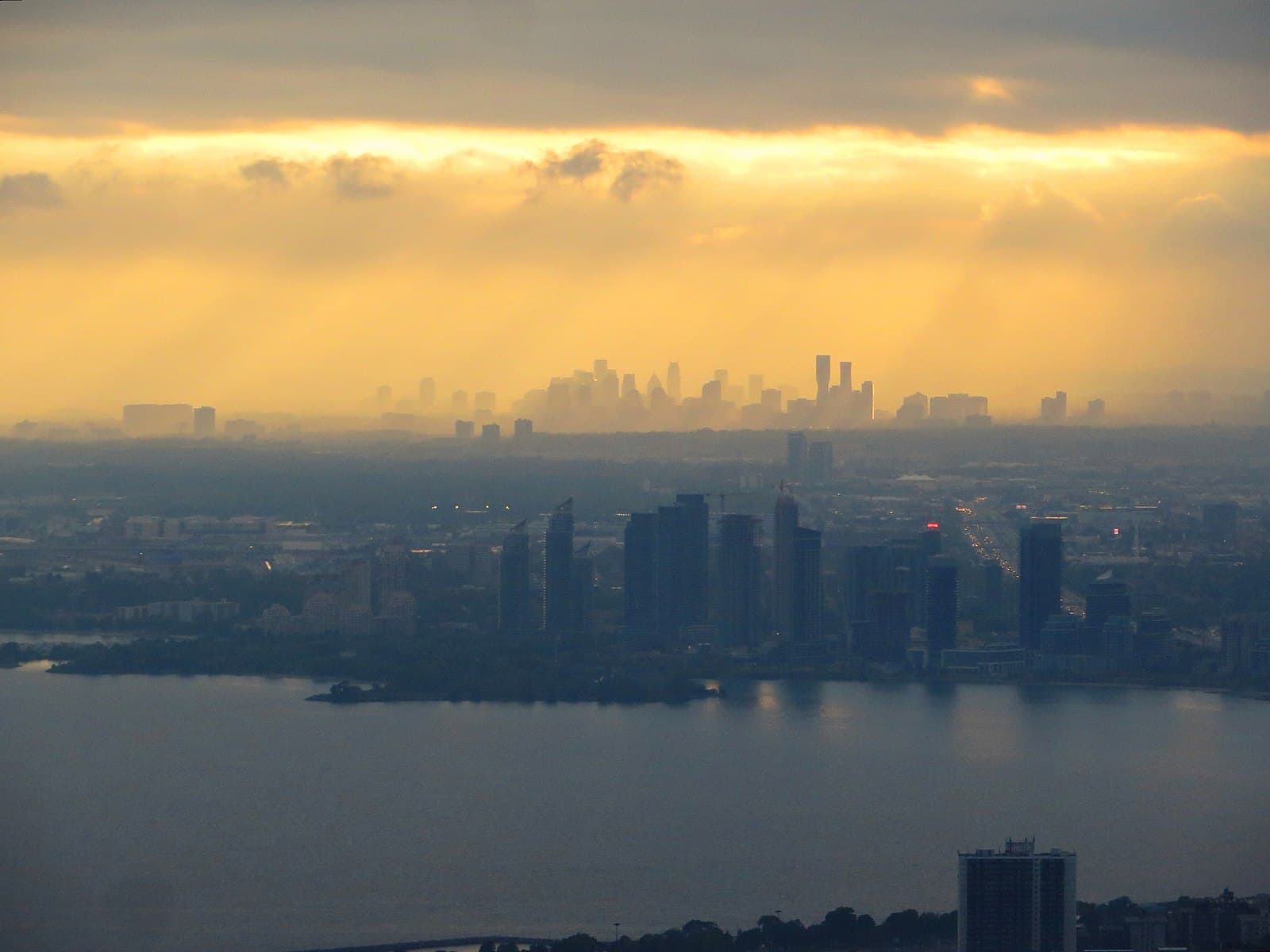 Mississauga skyline viewed from the lake