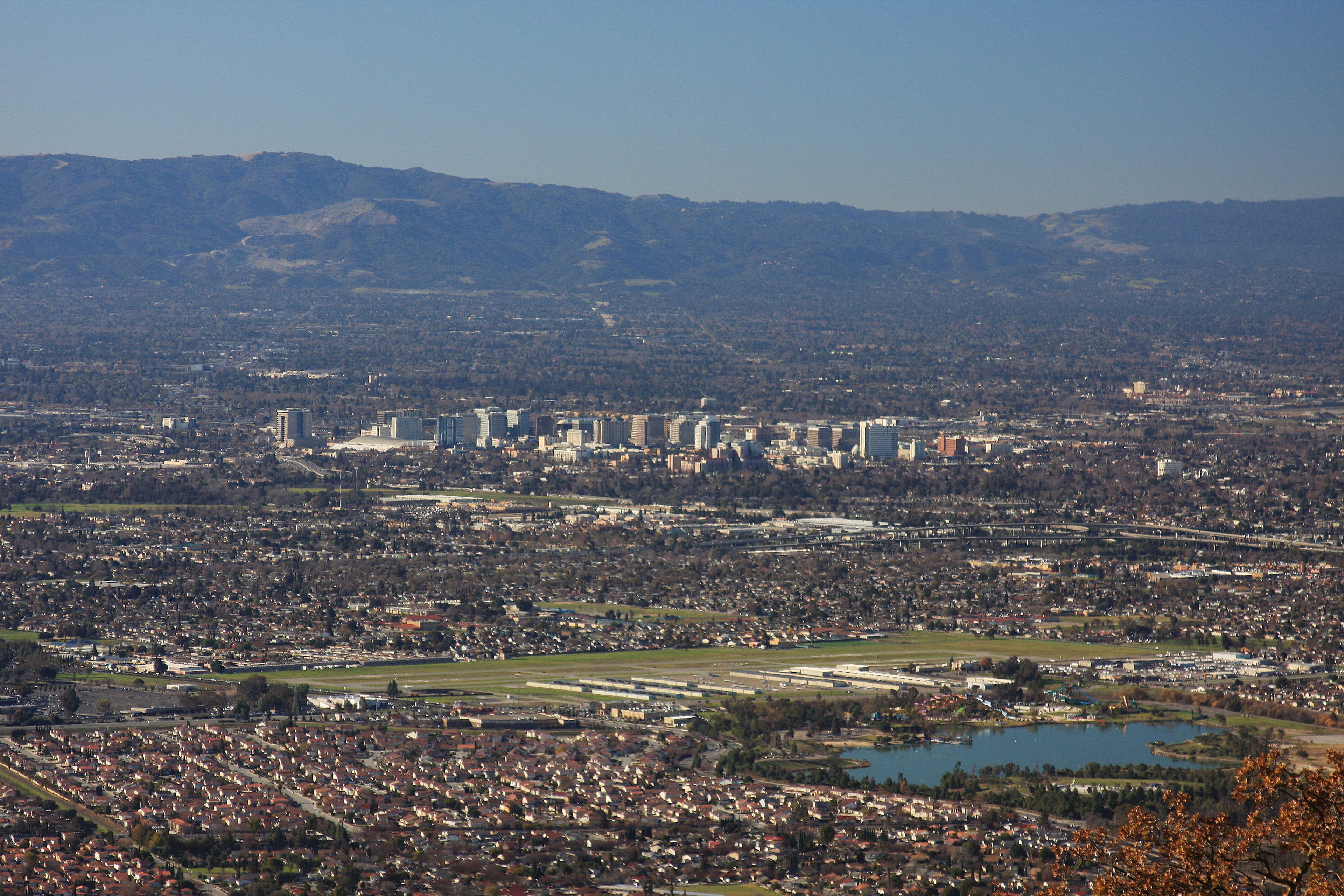 San Jose skyline at twilight