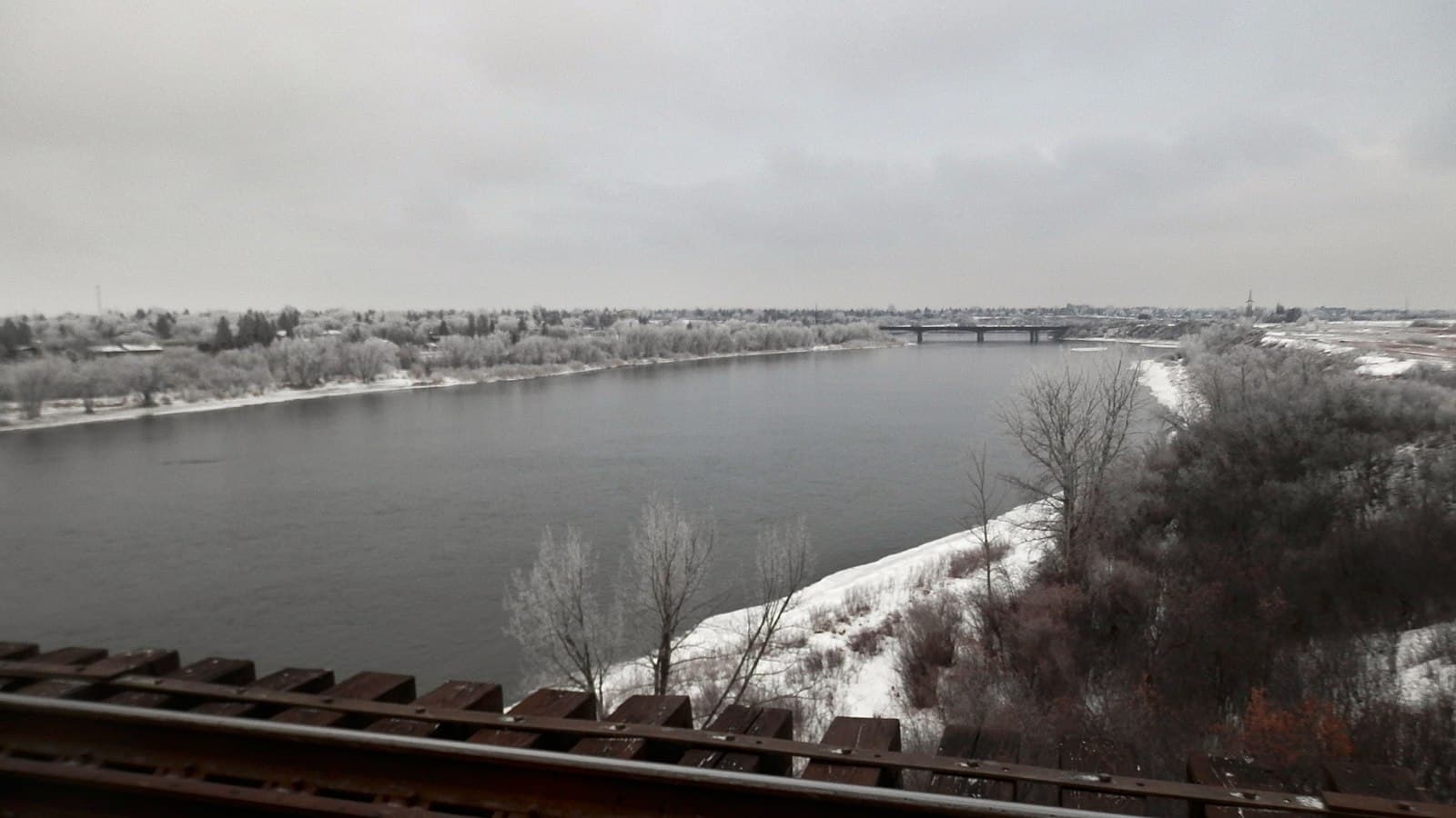 Downtown Saskatoon skyline overlooking the South Saskatchewan River