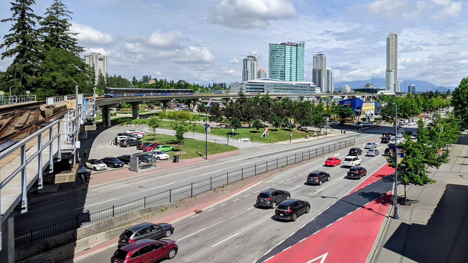 Surrey City Centre skyline with high-rise towers
